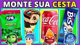 Monte sua CESTA de DOCES Divertida Mente   Escolha os Doces e Monte sua Cesta  #quiz #buuquiz