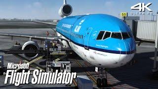 KLM MD-11 Full Flight  Montreal  Amsterdam  A Flight Simulator Experience