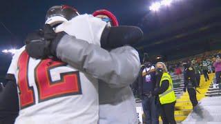 Tom Brady Climbs Fence to Hug His Son