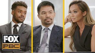 Manny Pacquiao & Errol Spence Jr. break down the upcoming fight wKate Abdo  INTERVIEW  PBC ON FOX