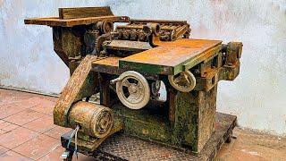 Top Skills of The Mechanic To Full Restoration The Hitachi 3-Phase A-1500 3 In 1 Woodworking