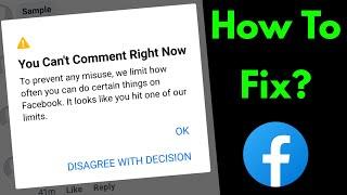 Fix You Cant Comment Right Now To Prevent Any Misuse Facebook Problem  Unblock Facebook Comments