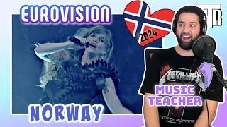 Norway Eurovision 2024 Reactionalysis - Music Teacher Analyses Ulveham by Gåte Reaction