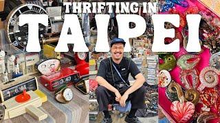 Taiwan Travel Vlog 2024  Thrifting at Taipeis Biggest Flea Market Fuhe Bridge Secondhand Finds