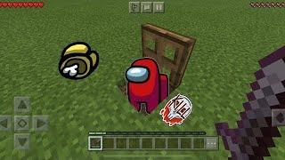 HOW TO MAKE A SECRET TRAPDOOR to Among Us in Minecraft PE