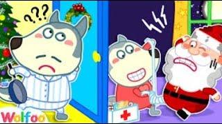 Wolfoo Helps Santa Claus   Funny Stories for Kids About Christmas Wolfoo Channel Kids Cartoon