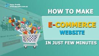 Free Ecommerce Website Wordpress With Woocommerce Instantly  Tutor Pratik