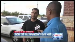 Shoppers SMASH Window To SAVE 2 Kids Inside HOT Car While Mother Got a Haircut