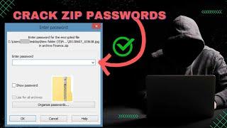 How hackers crack ZIP files password? - TOO EASY Educational Purposes ONLY