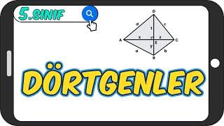 Dörtgenler  Taktikli Konu Anlatımı  5.Sınıf Matematik #2023