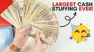 LARGEST CASH STUFFING IN A LONG TIME  MARCH 2023 ETSY PAY  CASH STUFFING MONEY BINDERS