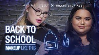 How To Slay Back To School Tutorial ft. NikkieTutorials + Nabela Noor  Maybelline New York