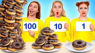 1 10 или 100 Слоев еды Челлендж  Сумасшедший челлендж от Multi DO Challenge