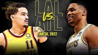 Los Angeles Lakers vs Atlanta Hawks  Full Game Highlights  Jan 30 2022  FreeDawkins