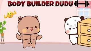 BODY BUILDER DUDU ️ Peach Goma Bubu Dudu Panda Bear Sugar Brownie