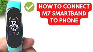 HOW TO CONNECT M7 SMARTWATCH TO PHONE  TUTORIAL ENGLISH