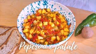 PEPERONI E PATATE CALABRESI  I FAMOSI PIPI E PATATI  RICETTA FACILE E VELOCE