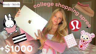 HUGE COLLEGE SHOPPING SPREE - **macbook unboxing** brandy melville  sephora uggs & thrifting