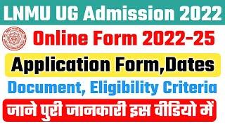 lnmu part 1 admission 2022 Lnmu ba Part 1 Admission 2022 Date LNMU UG Admission Online Apply 2022-25