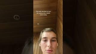Woman Lets Out Fart In Sauna