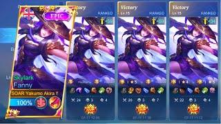 HOW TO PLAY HYPER CARRY FANNY IN RANK??  BEST BUILD AND EMBLEM FANNY 2023