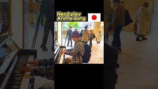 Anime song on piano in Japan Public