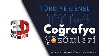 3D Yayınları Türkiye Geneli TYT-4 Coğrafya Soru Çözümü 10270522