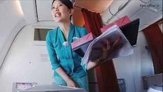 Intip Kesibukan Pramugari Garuda Indonesia di Dalam Pesawat Mulai dari Boarding hingga Sampai