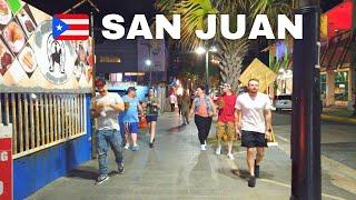  SAN JUAN SPRING BREAK CONDADO DISTRICT PUERTO RICO WALKING TOUR 4K