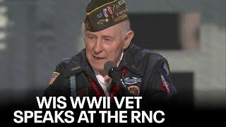 RNC 2024 Wisconsin WWII veteran William Pekrul speaks to Trump supporters  FOX6 News Milwaukee