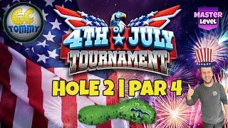 Master QR Hole 2 - Par 4 EAGLE - 4th of July Tournament *Golf Clash Guide*