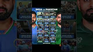 India Vs Pakistan in odi and t20 world cup #viralvideo #trendingshorts #shortvideo #viralshorts