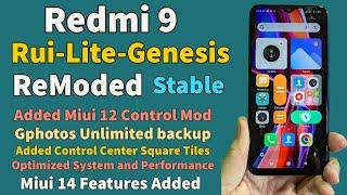 Redmi 9 Remoded RUi Lite Genesis Stable