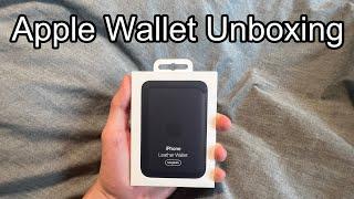 Leather Apple Wallet Unboxing 2nd Gen - REVIEW 4K