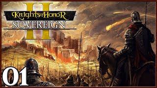 Lets Play Knights of Honor II Sovereign  Kingdom of England Gameplay Episode 1  Beginner Guide