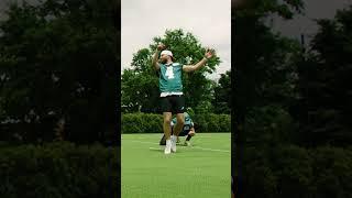 60-yard kick in slo-mo  #shorts