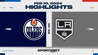 NHL Highlights  Oilers vs. Kings - February 10 2024