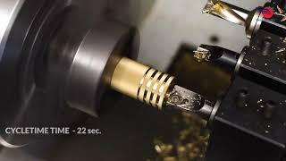 1\2  Brass Female Insert MODEL-640  RealTech CNC Machine VD-134
