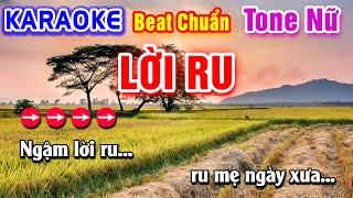 Lời Ru Karaoke Beat Chuẩn Tone Nữ - Hà My Karaoke