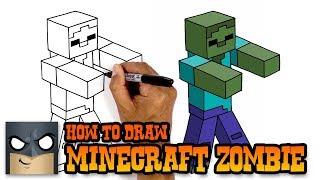 How to Draw Zombie  Minecraft Art Tutorial