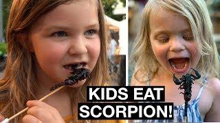 EATING SCORPIONS AND BUGS IN THAILAND  WOLRDS BRAVEST GIRLS  Thailand Street Food