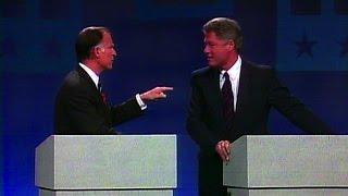 Bill Clinton Jerry Brown trade jabs at 1992 Democratic primary debate