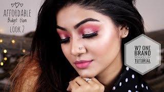 Pink Party Makeup Look - W7 MAKEUP One Brand Makeup Tutorial Pink Party Makeup Tutorial