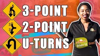 Three-Point 3-Point & Two-Point 2-Point Turns Learn to Turn Around When You Cant Do a U-turn