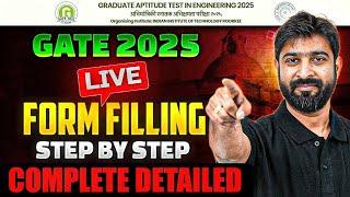 GATE 2025 Form Fill Up  How To Fill GATE 2025 Application Form  Step By Step Complete Detailed