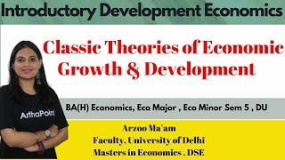 Introductory Development Economics  Linear Growth Model  EcoH Sem 5 DU  Eco Major  Eco Minor