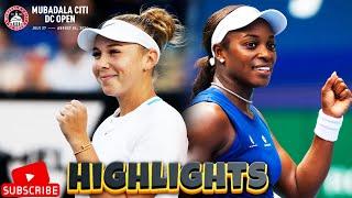 Amanda Anisimova vs Sloane Stephens R1 Highlights  WTA Washington 2024