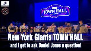 New York Giants Town Hall I get to ask Daniel Jones a question What could go wrong?