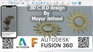 Sudarshan Chakra Cad Design #shrikrishna  #fusion360 #diy #sudarshanchakra  #mayurjethani