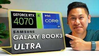 Samsungs MOST POWERFUL Laptop EVER Galaxy Book3 ULTRA Nvidia 4070 Edition